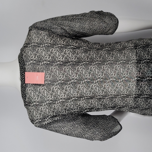 Cabi V Neck Bottom Gethered Placket Blouse - Picture 12 of 16